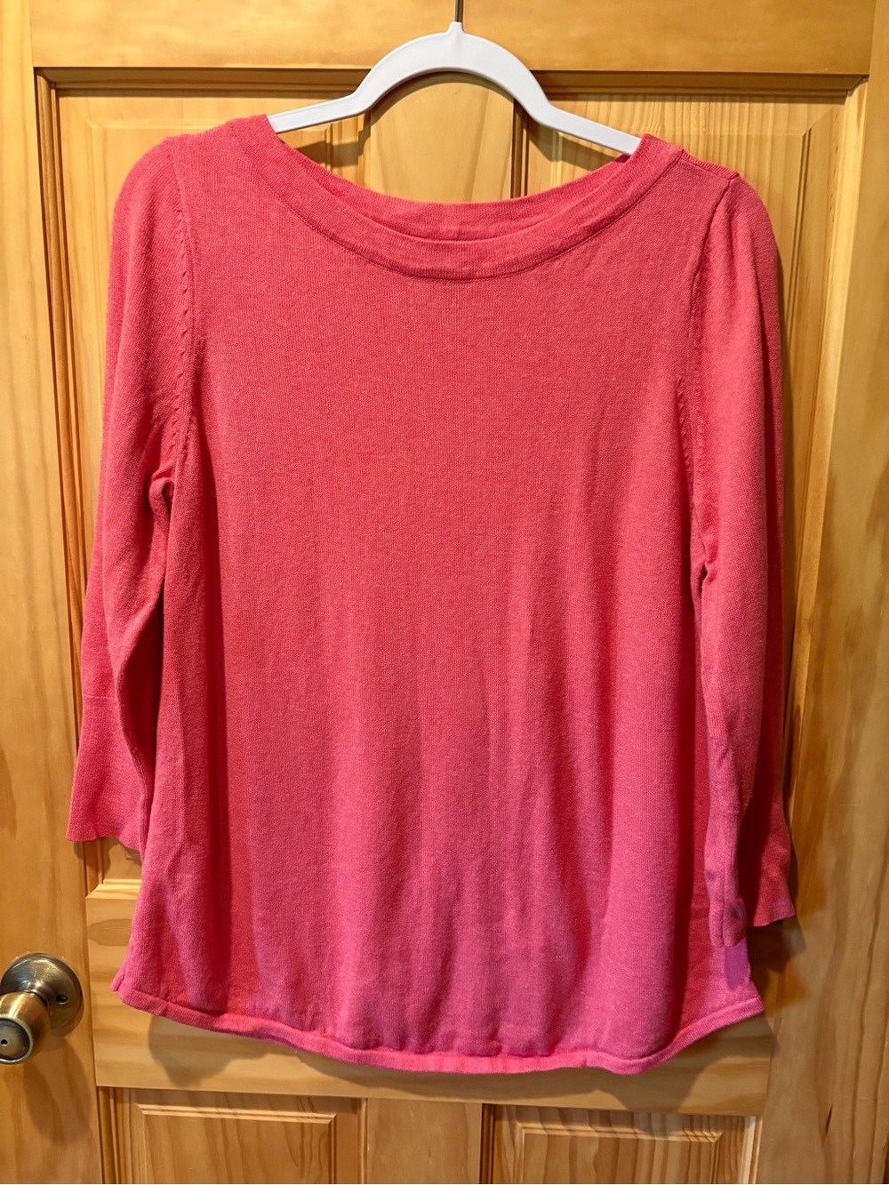 NIC+ZOE Vital Boatneck Sweater Paradise Pink women’s L